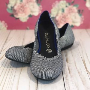 Rothy’s Grey Birdseye Rounded Toe Washable Flats